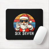 Funny Six Seven Meme Christmas Cool Santa Saying 6 Mousepad (Mit Mouse)