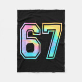 Funny Six Seven Meme Gen Alpha Slang  Fleecedecke (Vorderseite)