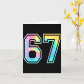 Funny Six Seven Meme Gen Alpha Slang  Karte (Gelbe Blume)