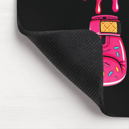 Funny Six Seven Meme Ice Cream Drip 67 Boxing  Mousepad (Ecke)