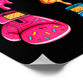 Funny Six Seven Meme Ice Cream Drip 67 Boxing  Poster (Ecke)