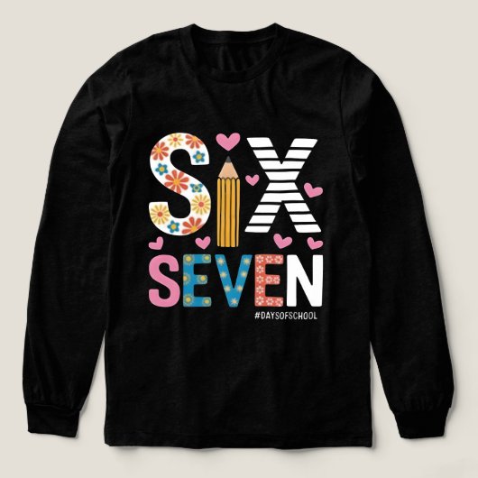 Funny Six Seven Meme: Teacher Explains 6-7 Tri-Blend Shirt (Design Vorderseite)