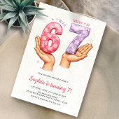 Funny Six Seven Meme Trendy 67 Kids Birthday Einladung