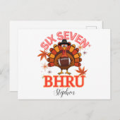 Funny Six Seven Meme Turkey Bruh,Postcard Postkarte (Vorne/Hinten)