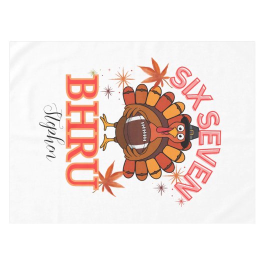 Funny Six Seven Meme Turkey Bruh, Tischdecke (Vorderseite (Horizontal))