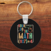 Funny Six Seven Teacher Humor Bruh Do The Math 67 Schlüsselanhänger (Vorderseite)
