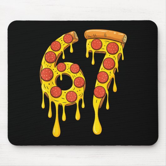 Funny Six Seven Zza 67 Number Mousepad (Vorne)