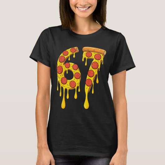 Funny Six Seven Zza 67 Number T-Shirt (Vorderseite)
