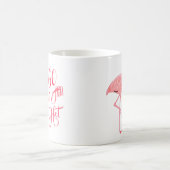 Funny Sixtieth 60th Birthday Flamingo Humor Kaffeetasse (Mittel)