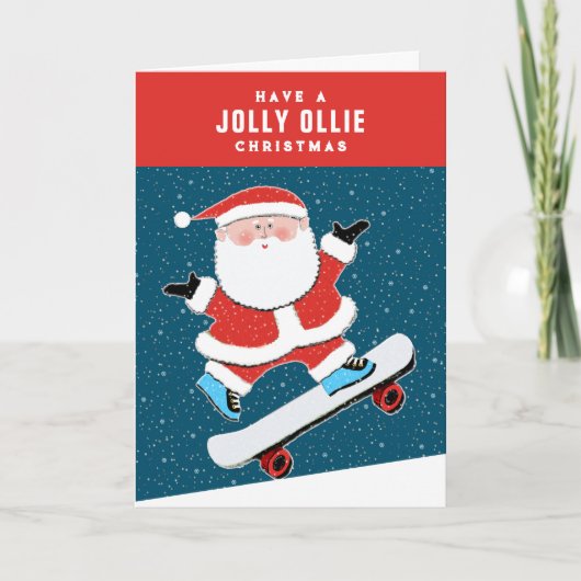 Funny Skateboard Weihnachten (Vorderseite)