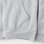 Funny Skateboarding Ghost Men's Zip Hoodie (Detail - Saum)