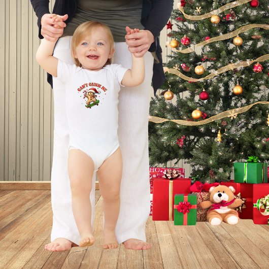 Funny Skateboarding Gingerbrett Mann Weihnachten Baby Strampler
