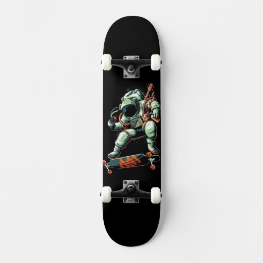 Funny Skaten Astronaut, Skater Astronaut Skateboard (Vorderseite)
