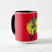 Funny Skater Skelett Skateboarding Design Tasse (Vorderseite Links)