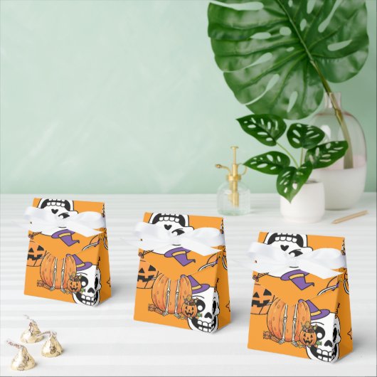 Funny Skeleton And Candy For Halloween Geschenkschachtel (Zahlreiche)
