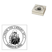 Funny Skeleton aus der Bibliothek des gotischen Bu Gummistempel (Stempel)