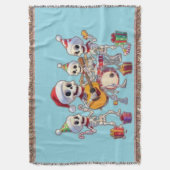 Funny Skeleton Band Christmas & New Year – 3D Cart Decke (Vorderseite Vertikal)