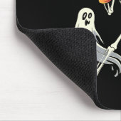 Funny Skeleton Boxing Liebhaber Spooky Halloween B Mousepad (Ecke)