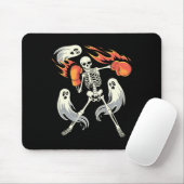 Funny Skeleton Boxing Liebhaber Spooky Halloween B Mousepad (Mit Mouse)