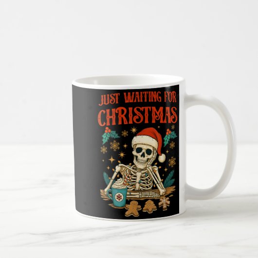 Funny Skeleton Christmas Kaffeetasse (Rechts)