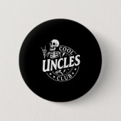 Funny Skeleton Cool Uncles Club New Uncle Men Button (Vorderseite)