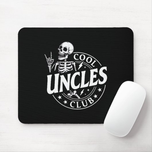 Funny Skeleton Cool Uncles Club New Uncle Men Mousepad (Mit Mouse)
