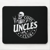 Funny Skeleton Cool Uncles Club New Uncle Men Mousepad (Vorne)
