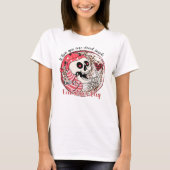 Funny Skeleton Dead inside Valentine's day T-Shirt (Vorderseite)