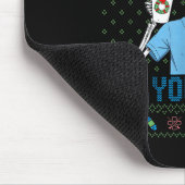 Funny Skeleton Deck The Halls And Not Your Nurse U Mousepad (Ecke)