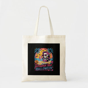 Funny Skeleton Dreamin' 'Bout Halloween Summerween Tragetasche