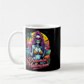 Funny Skeleton Dreamin Bout Halloween V Kaffeetasse (Links)