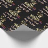 Funny Skeleton Drinking Ich bin buchstäblich tot K Geschenkpapier (Ecke)