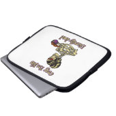 Funny Skeleton Drinking Ich bin buchstäblich tot K Laptopschutzhülle (Vorne Knopf)