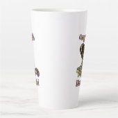 Funny Skeleton Drinking Ich bin buchstäblich tot K Milchtasse (Vorderseite)