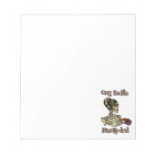 Funny Skeleton Drinking Ich bin buchstäblich tot K Notizblock (Vorderseite)