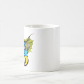 Funny Skeleton Fathers Day Super dad Kaffeetasse (Mittel)
