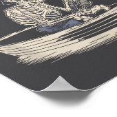 Funny Skeleton Fishing Just One More Cast Quote  Poster (Ecke)