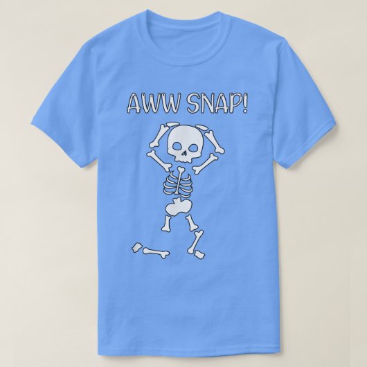 funny skeleton - funny text - spooky - meme - hall T-Shirt (Design vorne)