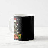 Funny Skeleton Game Controller Xmas Lights Men Wom Kaffeetasse (Vorderseite Links)
