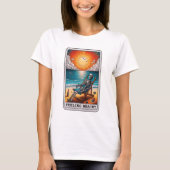Funny Skeleton Gefühl Beachy Tarot T-Shirt (Vorderseite)