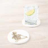 Funny Skeleton Getränkeuntersetzer (Seite)