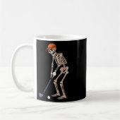 Funny Skeleton Golf Player Golfer Men Dad Hallowee Kaffeetasse (Links)