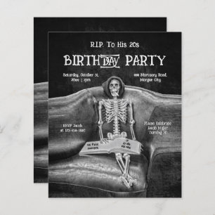 Funny Skeleton Gothic RIP bis zu seinem 20er-Budge