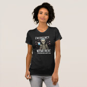 Funny Skeleton Halloween ER Nurse T-Shirt (Vorne ganz)