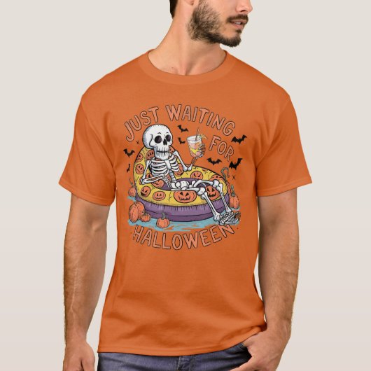 Funny Skeleton Halloween gerade zu Hallowee Gewart T-Shirt (Vorderseite)