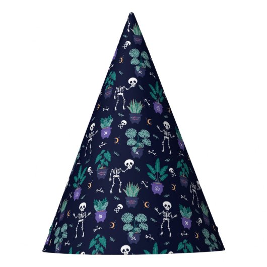 Funny Skeleton Halloween Hocus Pocus Hexen Partyhütchen (Vorderseite)