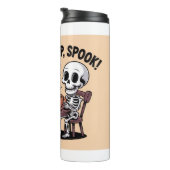 Funny Skeleton Halloween Kaffeetemperatur Tumbler Thermosbecher (Nach rechts gedreht)