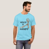 Funny Skeleton Hands T-Shirt (Vorne ganz)