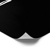 Funny Skeleton Herz Hände. Halloween Costume Skel Poster (Ecke)