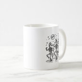 Funny Skeleton Horse Dancing Halloween Horse Lover Kaffeetasse (VorderseiteRechts)